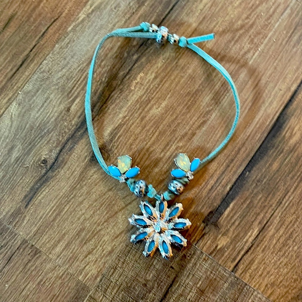 Homemade bracelet, leather, and jewels